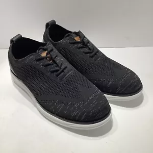 Bruno Marc Grand-02 Knit Oxford Dress Shoes Mens Sz 9.5M Black Lace Up, New - Picture 1 of 8