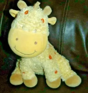 Koala Baby Plush Yellow Giraffe Orange Spots 12" - Picture 1 of 3