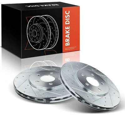 Rotores de freno delanteros perforados para Dodge Stratus Plymouth Breeze Chrysler Sebring Foto 1 de 4