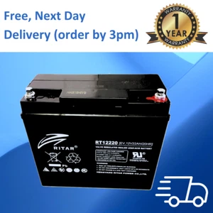 12V 22AH Heavier Duty, MOBILITY SCOOTER BATTERY replaces 17AH 18AH 20AH - Picture 1 of 2
