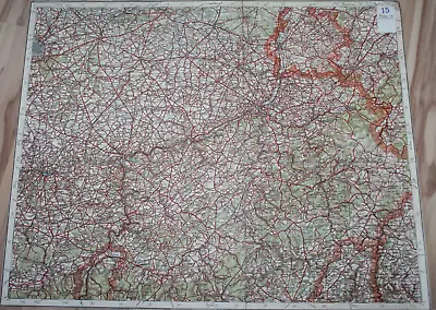 Karte Mitteleuropa BRÜSSEL, AACHEN, NAMUR, LÜTTICH, MAASTRICHT (um 1940) • 2.50€
