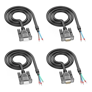 Heavy Duty DB9pin Male Female Data Cable With Multiple Layer Shielding Fast PLC - Picture 1 of 40