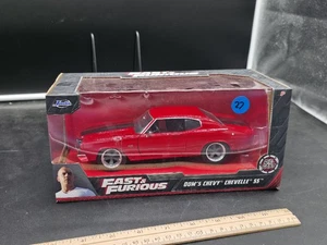 Fast and Furious Doms Chevy Chevelle SS Red 1:24 Scale Jada 97193 - Picture 1 of 3