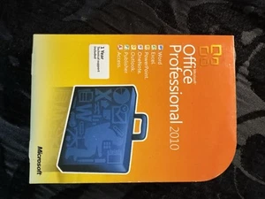 Microsoft Office 2010 Professional Word Excel Powerpoint Outlook Access DVD - Picture 1 of 2