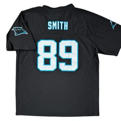 Camiseta negra de fútbol americano #89 de Steve Smith Carolina Panthers de la NFL para niños talla juvenil XL Foto 1 de 4