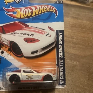 Mattel Hot Wheels HW Main Street '12 '71 Corvette Grand Sport 2/10 MISB White - Picture 1 of 9