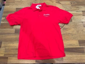 Sandals Resort Barbados SS Golf Polo Shirt embroidered chest logo Men's Med NWT - Picture 1 of 5