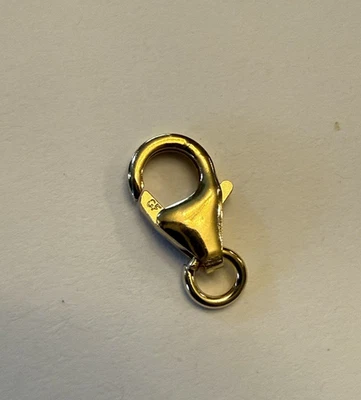 10mm lobster clasp with open ring 10pcs 14kt gold filled - Image 1 of 4