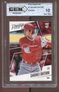 2018 Shohei Ohtani Prestige #3 Gem Mint 10 RC Rookie LA Dodgers - Picture 1 of 2