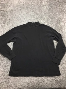 St Johns Bay Mock Neck Shirt Herren Größe Large Schwarz Langarm - Bild 1 von 12