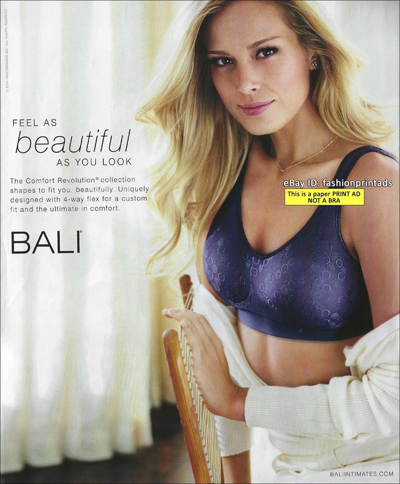 BALI Intimates 1 página IMPRESIÓN ANUNCIO 2014 PETRA NEMCOVA mujer bonita en sujetador morado Foto 1 de 1