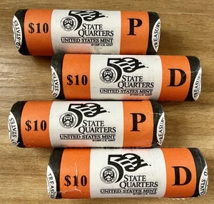 2005 P D West Virginia US Mint State Quarter Rolls 160 Uncirculated Coins Sealed - Picture 1 of 3