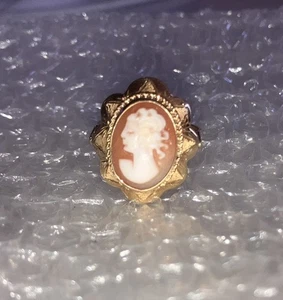 Antiker handgeschnitzter Kamee Ring 14 Karat Gelbgold - Bild 1 von 5