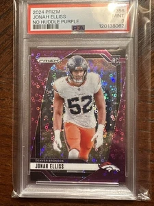 2024 Prizm Jonah Ellis Purple Power #/49 RC Broncos PSA 9 - Picture 1 of 4