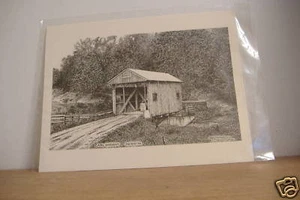 ~CARL WRIGHT~PONTE COPERTO~STAMPA LITOGRAFICA~WM ERNY~ - Foto 1 di 1