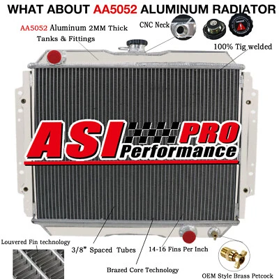 3 Row Radiator For 1988-1997 Holden Rodeo TF G3 G6 G7 2.8L Diesel. - image 1 of 4