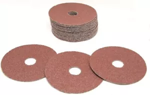 Discos de lijado de fibra de molienda de óxido de aluminio de 4-1/2" para metales, fibra de vidrio - Imagen 1 de 20