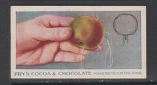 TRADE CARDS Frys 1918 Tricks & Puzzles (blue back) - #8 The Miraculous Apple