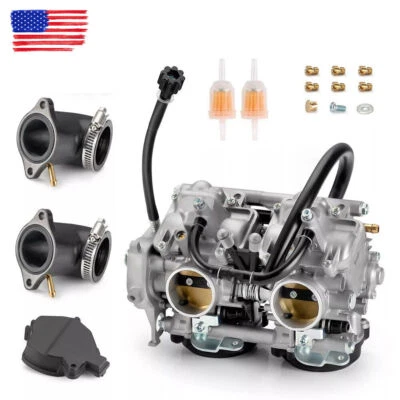 Carburador de carburador y colector de admisión para Kawasaki KFX700 Brute Force 650 4x4 KVF650 Foto 1 de 4