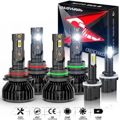 Faros antiniebla de haz alto/bajo LED para Isuzu Ascender 2003-2008 6X 6000K Foto 1 de 4