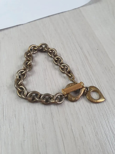 SAINT LAURENT (YSL) Bracciale Vintage YSL Yves Saint Laurent Catena Tono Oro Made in France