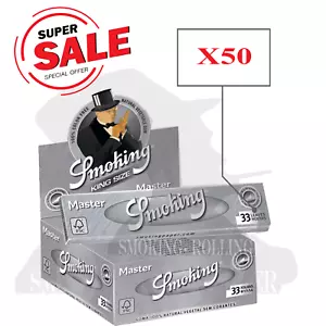 Cartine Smoking® MASTER LUNGHE KING SIZE SLIM Da 50 Libretti - Afbeelding 1 van 2