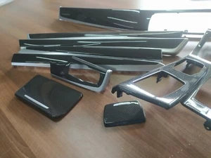 BMW Serie 5 F10 F11 M rendimiento acabado interior 9 PIEZAS KIT FIBRA DE CARBONO RHD - Imagen 1 de 8