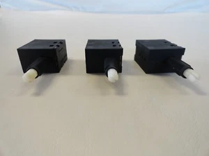 TURN STYLE ON / OFF ROTARY STYLE SWITCH SET OF (3) BLACK MARINE BOAT - Picture 1 of 4