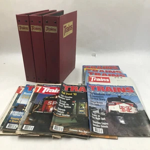 (48) Vintage 60's 70's 80's 90's TRAINS Magazine Lot RARE In Binders - Picture 1 of 19
