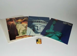 3 Postkarten Freiheitsstatue Hundertjahrfeier und eine Anstecknadel; 1886 - 1986 - Bild 1 von 4