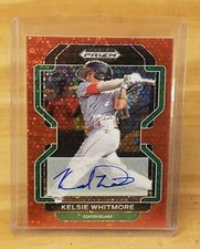 2022 Prizm Draft Picks Autographs Prizms Red Donut Circles/99 Kelsie Whitmore 