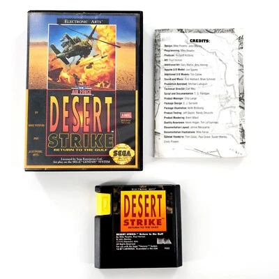 Desert Strike: Return to the Gulf (Sega Genesis) Complete No Manual Cover Tested - Image 1 of 4