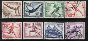 German Reich 1936 ☀ Berlin summer Olympics, complete set ☀ Used - Picture 1 of 1
