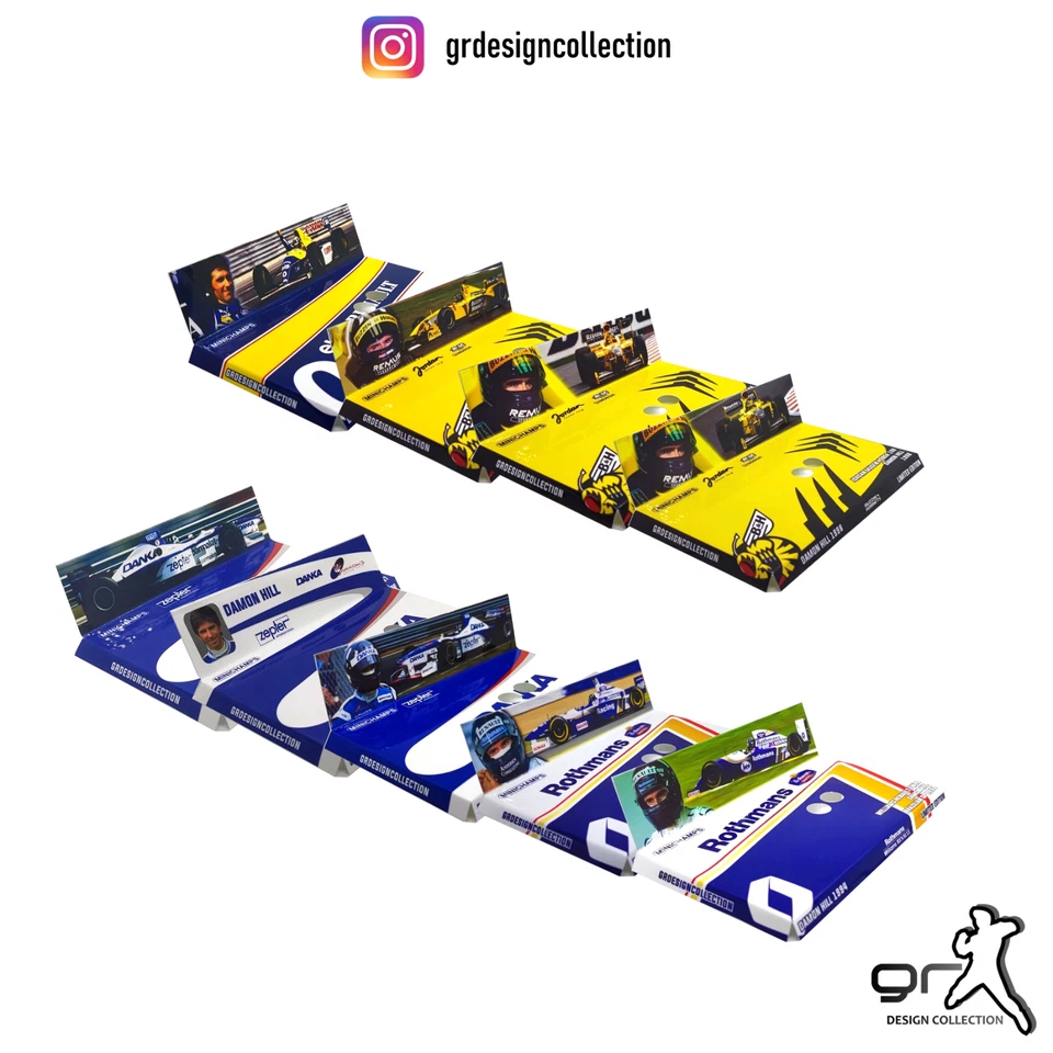 [F1 Minichamps] DAMON HILL COLLECTION Pack CUSTOM INLAY / 1:43 - Immagine 1 di 1