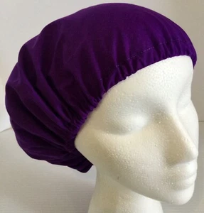 Purple Adjustable Scrub Cap Small Bouffant Medical Surgery Hat - Picture 1 of 4