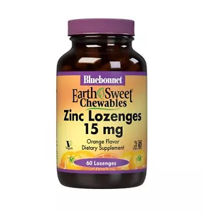 60 Count Zinc Lozenges 15mg with Vitamin C Orange Flavor Immune Support Vegan - Picture 1 of 1