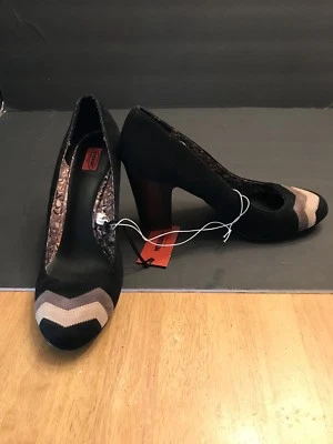 MISSONI para ZAPATOS TARGET~TACONES~BOMBAS~NUEVO~SIN CAJA~GAMUZA "CORTEZA" ZIGZAG~ TALLA 11 Foto 1 de 4