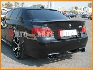 BMW #668 Jet Black AC Trunk Lip & AC Roof Spoiler 04-10 E60 528i 535i 550i 4Dr - Picture 1 of 2
