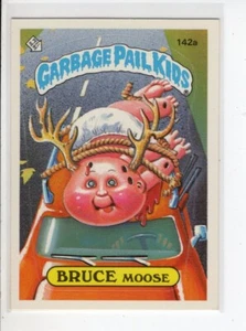 Cubo de basura Bruce Moose Topps serie de tarjetas para niños 4 #142A en muy buena condición - Imagen 1 de 1