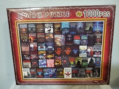 SEALED Stephen King Book Classic Horror Movie Jigsaw Puzzle 1000 Pieces BOX BENT - Image 1 of 2