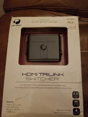 New Joytech HDMI Trilink Switcher Playstation 3 HD Blu-Ray   - Image 1 of 3
