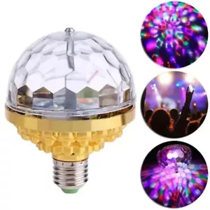 Lampada Rotating Crystal Magic Ball E27 RGB LED Stage Light Bulb for Disco 6W - Bild 1 von 9