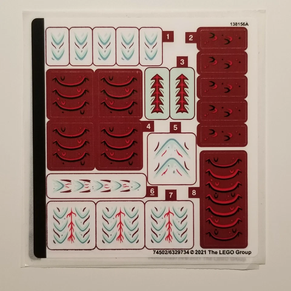 NEW LEGO | Sticker Sheet for Set 76177 - 74502/6329734 Shang-Chi Ancient Village - Image 1 of 1