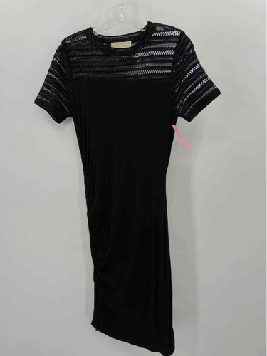 MICHAEL KORS Abito midi manica corta usatoel MICHAEL Mich Kors neroia tagli smallon