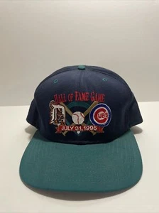 Vintage 1995 NEW ERA  MLB Hall of Fame Game Hat Tigers -Cubs, New - Picture 1 of 7