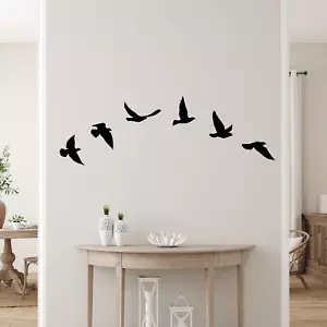 Wildlife Birds Flying 6 Soaring Bird Stickers Home Decal Hallway Vinyl Sticker - Picture 1 of 6