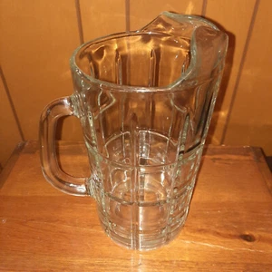 Vintage schwerer Klarglas Bierkrug. 55 Unzen über 3 Pfund - Bild 1 von 5