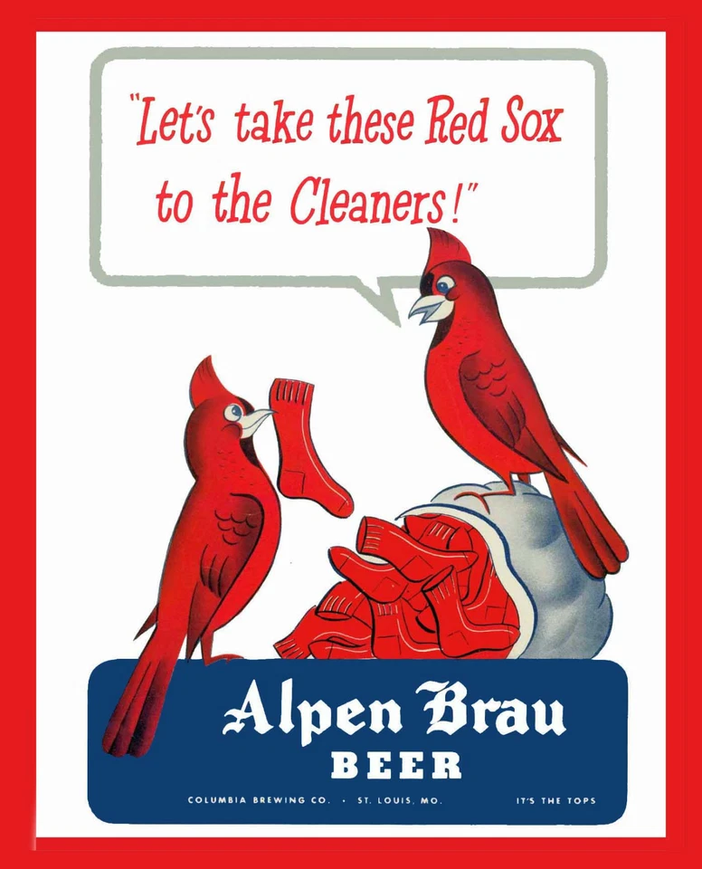 1946 World Series Poster - Cardinals vs Red Sox - 8x10 Color Photo - Image 1 of 1