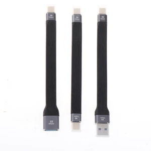 Ultra Short USB To Type C Cable USB 3.1 Gen 2 USB C Quick Charge FPC Cable Wire - Zdjęcie 1 z 7