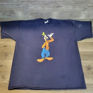 Vintage Walt Disney World Goofy doppelseitiges T-Shirt Größe Large blau Made in USA - Bild 1 von 12